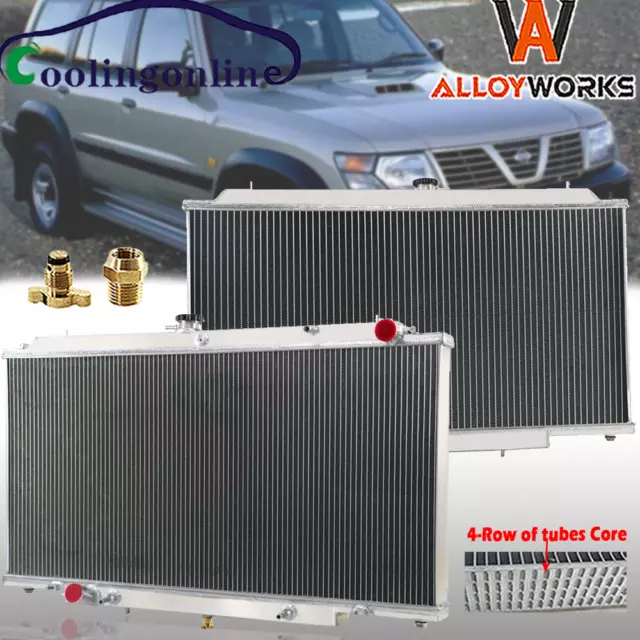 4ROW RADIATOR fit 1993-2013 NISSAN PATROL GU Y61 TD42 2.8/3.0/4.2L DIESEL/ZD30CR