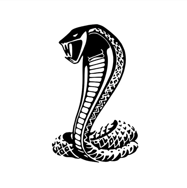 Cobra Snake Reptile Vinyl Car Stickers Auto Body Hood Door Decals Waterproof PVC