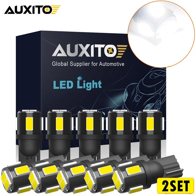 20X T10 100LM Xenon Interior White LED Dome Light Bulbs W5W 168 192 194 5630-SMD