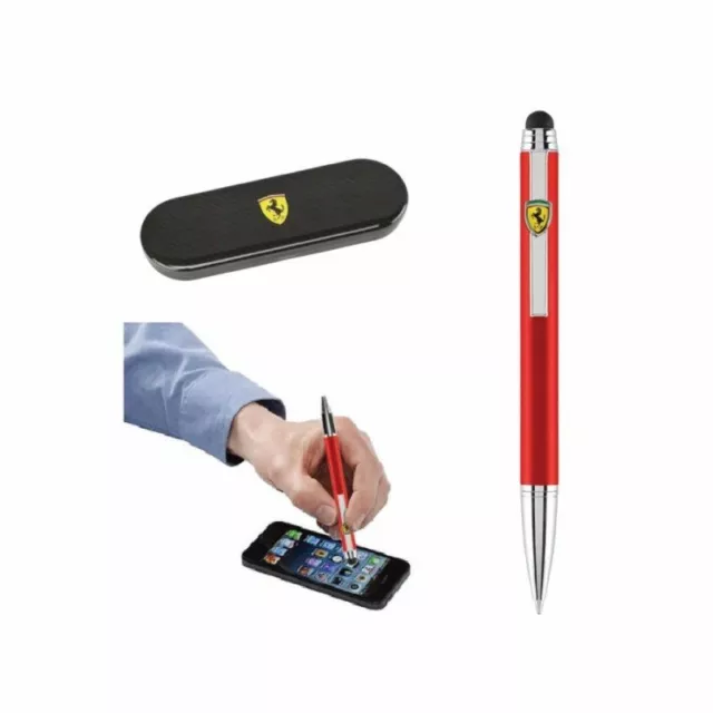 FERRARI Stylo bille TOUCH PEN avec boîte métal noire