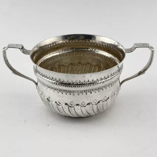 Georgian Style Victorian Sterling Silver Porringer