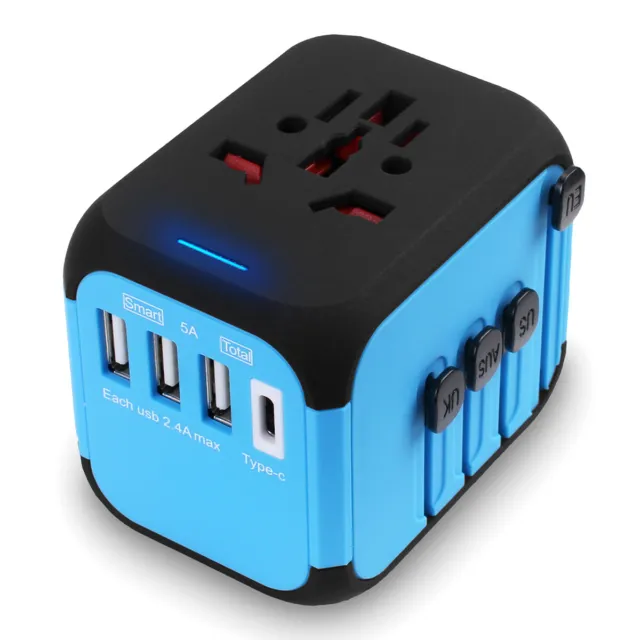 Universal Travel Adapter International Outlet Adaptor Power Charger AC Wall Plug