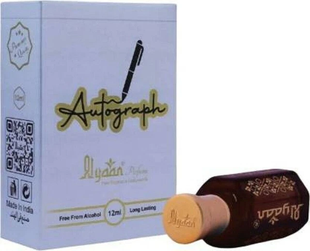 Autógrafo Alyaan Perfume Attar Ittar Rollo Floral Attar 12 ml