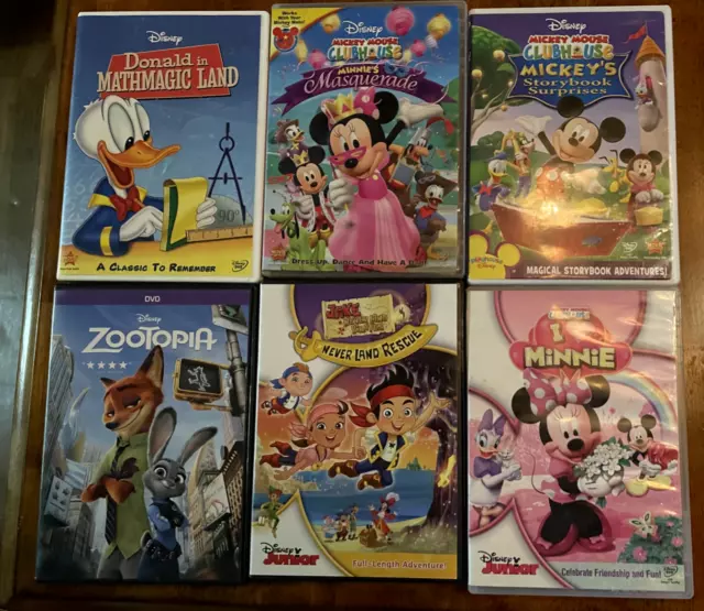 MICKEY MOUSE CLUBHOUSE DVD lot Disney Junior Jake Pirates Minnie ...
