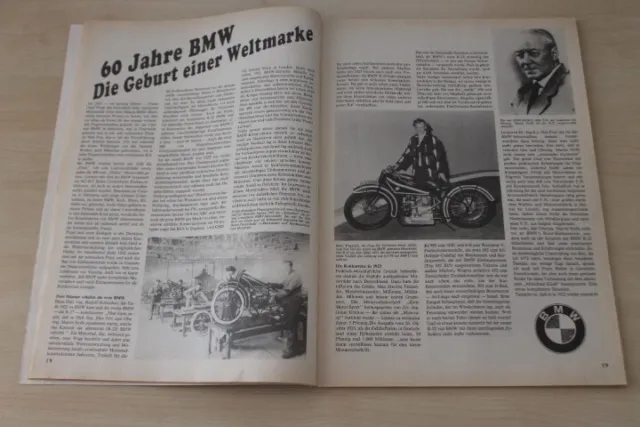 Oldtimer Markt 3587) Teil I - 60 Jahre BMW Motorrad - ein interessanter Rückblic