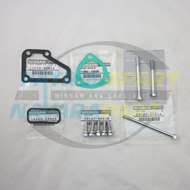 Genuine Nissan Thermostat + Gasket for Nissan Patrol GQ / GU TD42 + WaterWetter main image 0