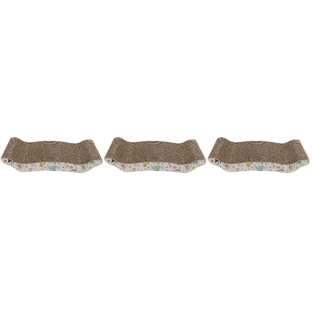 3 Pieces Kratzbaum Für Katzen Wellpapier Wendbare Kratzunterlage Kratzkratzer