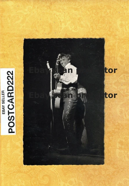 X Music Tommy Steele 1950s era vintage postcard BRITISH ROCK GUITAR