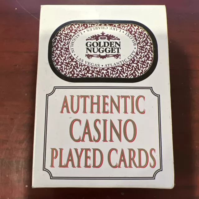 GOLDEN NUGGET Casino Las Vegas Nevada Authentic Played Table Cards