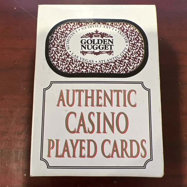 GOLDEN NUGGET Casino Las Vegas Nevada Authentic Played Table Cards