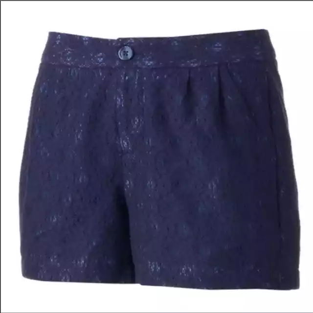 LAUREN CONRAD LC Navy Blue Lace Shorts Size 12 $18.00 - PicClick