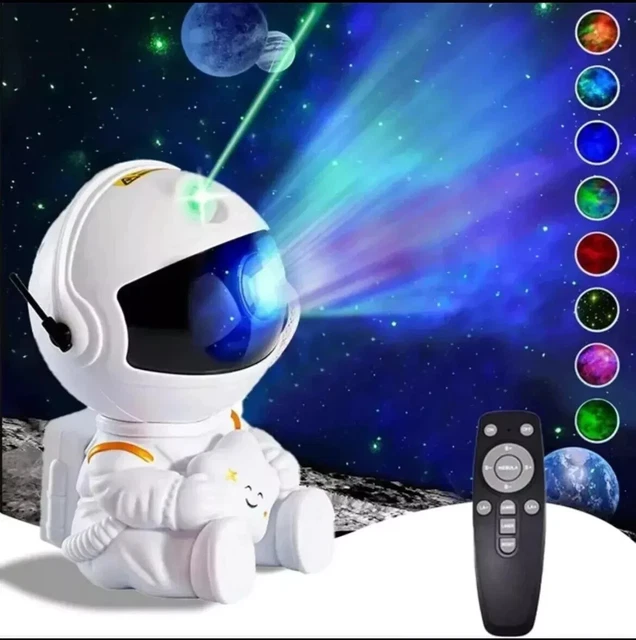 ASTRONAUT PROJECTOR GALAXY Starry Sky Night Light Nebula Space LED Lamp ...
