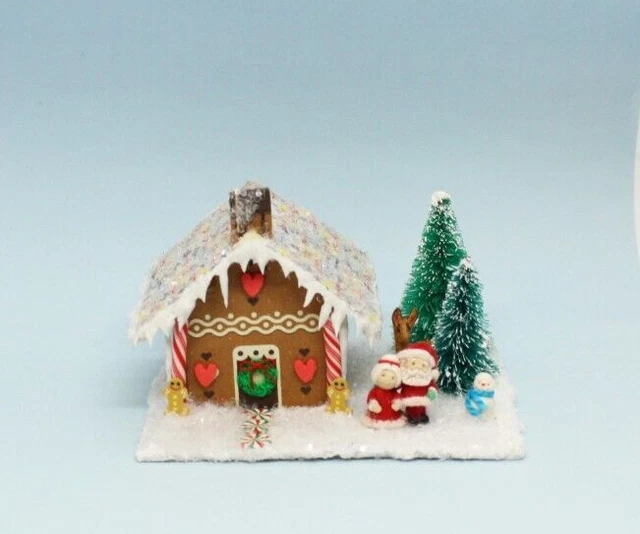 OOAK~Santa~Mrs.Claus~Christmas~House~Mini~Artist~Doll~Toy~Dollhouse~Cheryl Brown