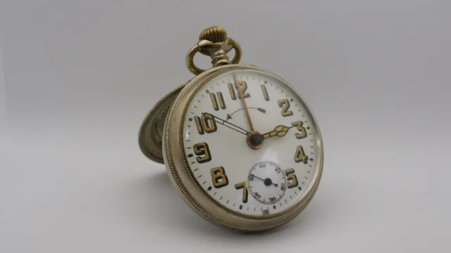 Orologio da tasca sveglia Funziona Taschenuhr alarm pocket watch Working A127