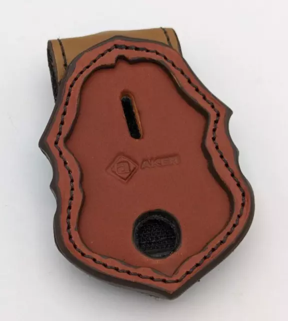 Aker Leather Products 690 Recessed Badge Holder Excellent Shape MADE IN USA