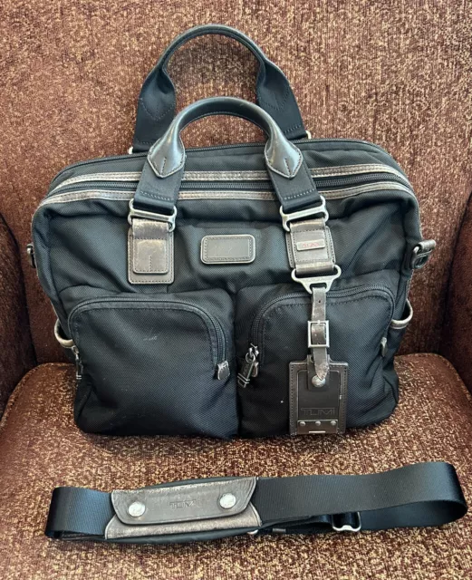 TUMI  22640HKH ALPHA BRAVO Briefcase Business Nylon bag Black men
