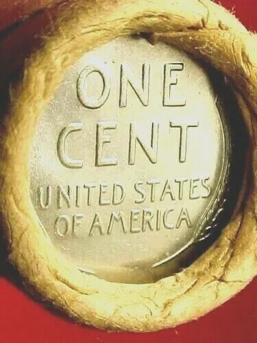 Old Roll Lincoln Wheat Penny 1943  Unc Steel Reverse / 1955-S Gem End Coins Obw