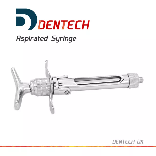 Dentech 1.8ml Cartridge Aspirating European Thread Dental Syringe Aspirated CE 3