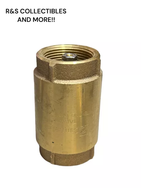 Campbell 1-1/4” Check Valve Cv5T, Stainless Steel Spring