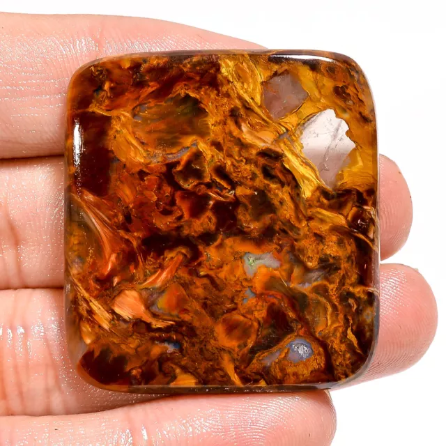 Natural Pietersite Radiant Shape Cabochon Loose Gemstone 39X36X6 MM 84.00 Cts.