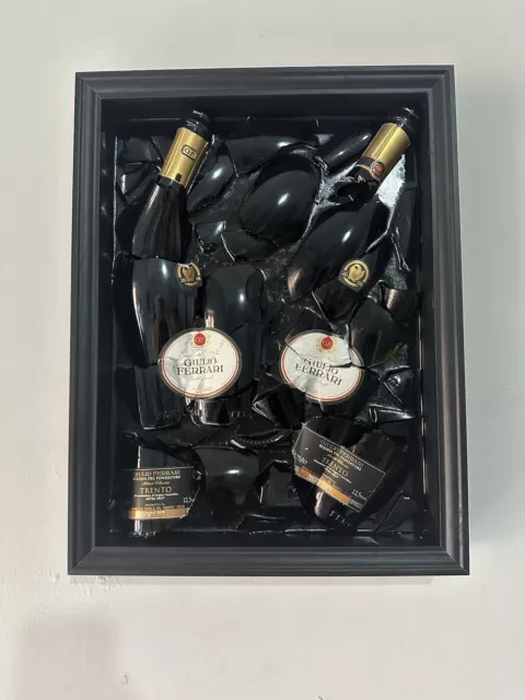 Quadro con 2 Champagne Giulio Ferrari 40x30