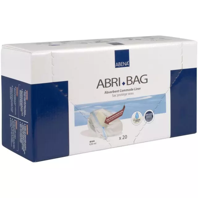 Abena Disposable Commode / Bed Pan Liners - Pack of 20 - Super Absorbent