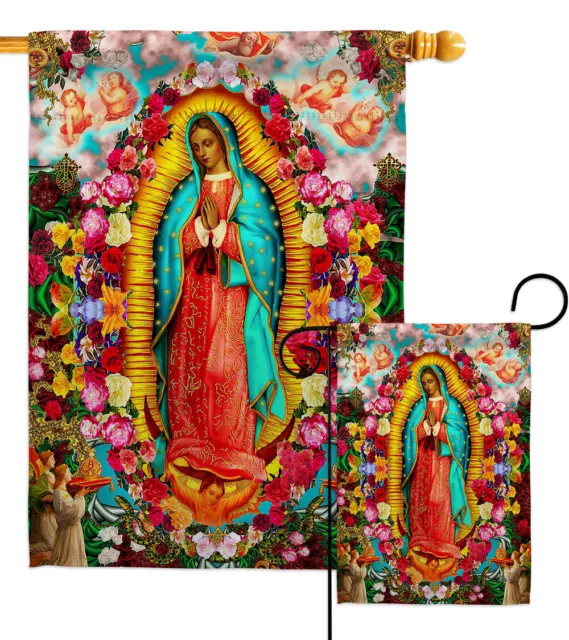 Our Lady of Guadalupe Garden Flag Faith Religious Decorative Yard House Banner