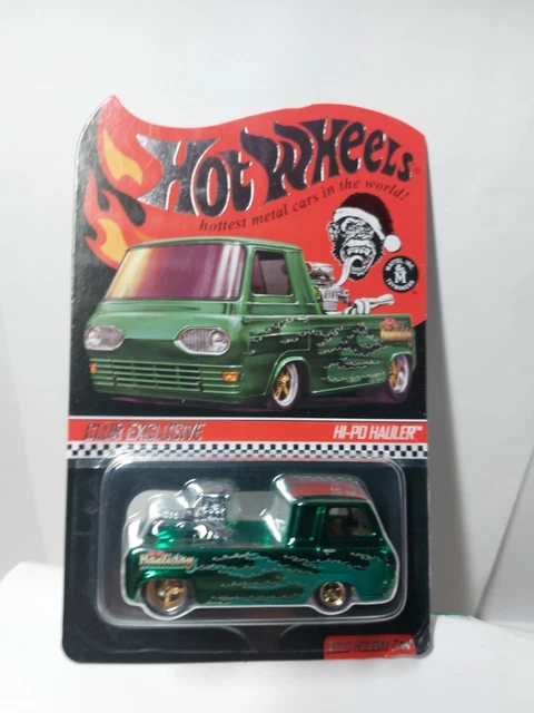 Hot Wheels 1/64 Hi-po Hauler - Édition RLC Gas Monkey Garage 'Hauliday' - Vert - Neuf