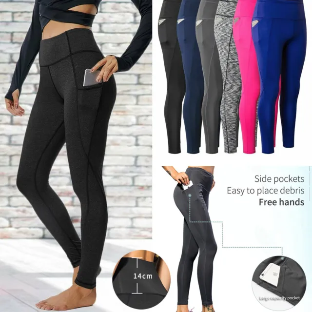 High Rise Yoga Pants With Side Pockets