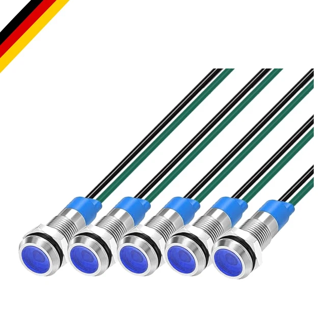 LED Signallampe Meldeleuchte 6-22mm Signalleuchte Metall Kontrollleuchte 3- 220V LED Signallampe Meldeleuchte 6-22mm Signalleuchte Metall Kontrollleuchte 3- 220V