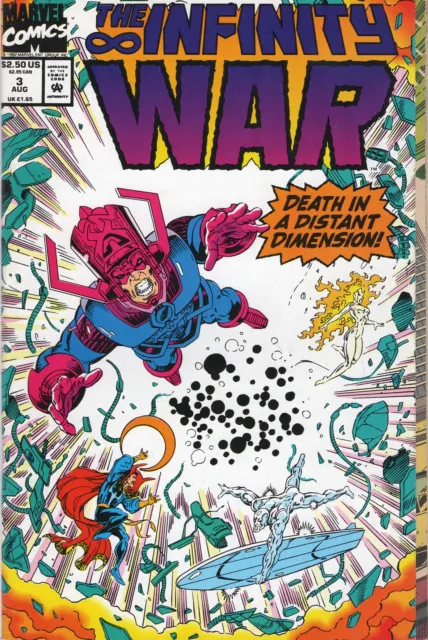 1992 Marvel The Infinity War #3 Gatefold Wraparound Cover Thanos Warlock