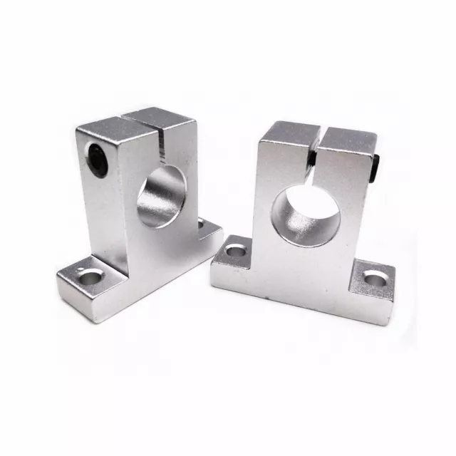 2Pcs SK25 Bearing CNC Aluminum Rail Linear Motion Shaft Support Slide [M_M_S]