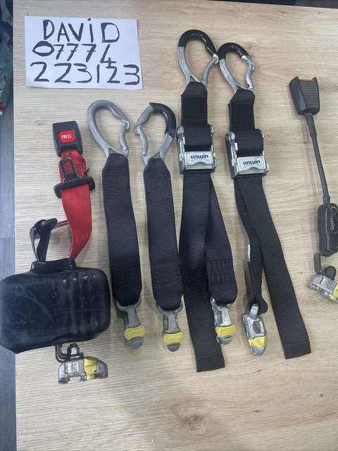 UNWIN Heavy Duty Wheelchair Straps With 3 Point Passenger Belt