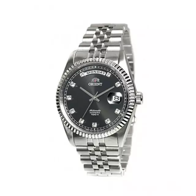 ORIENT PRESIDENT DAY Date Steel Black Dial Sev0J003By 550.00