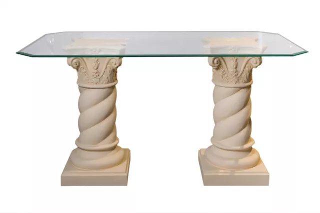 Griechischer Esstisch Küchentisch Schreibtisch Glastisch Säulentisch Barocktisch