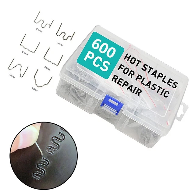 0.8mm Hot Agrafe Diamètre 0.6mm for Voiture Pare-Choc Inox Acier Haut Grade