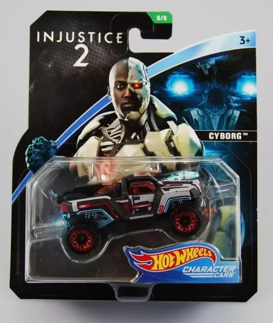 Hot Wheels - DC Comics CYBORG Injustice 2 Modellino Character Cars Metallo 7cm