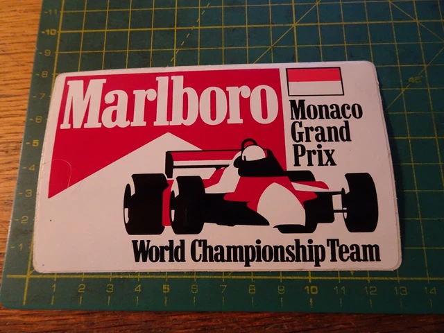AUTOCOLLANT STICKER CIGARETTES GITANES Formule 1 - Grand Prix de Monaco 1980