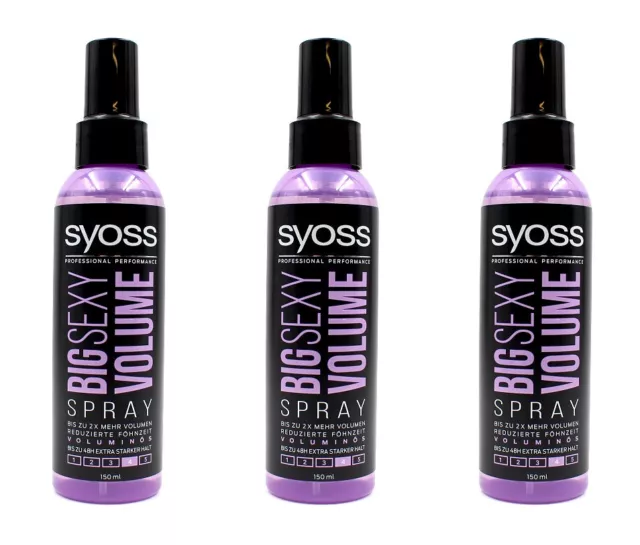 Syoss Big Sexy Volume Spray , 3x150ml EAN 4015100711042