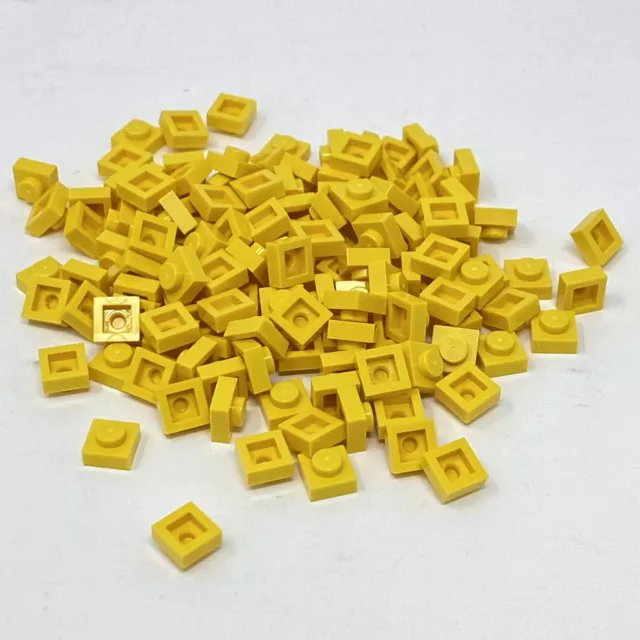 Pacchetto parti LEGO 900 x piastra gialla 1 x 1 NUOVO
