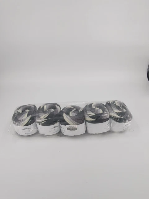 Pastel de acrílico Hobbii Horizon premium antitirón 200 g 601 yardas negro gris 5 piezas