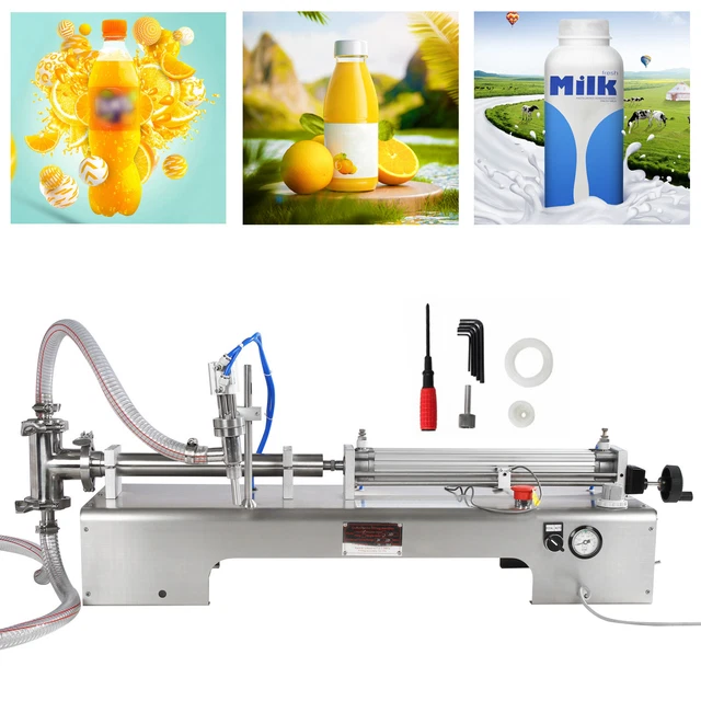 Electric Liquid Filling Machine Stainless Steel Pneumatic Bottle Filler 110V