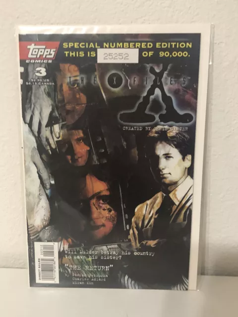 COMIC: MARCH 1995 THE X-FILES #3 Topps Comics special numbered edition 25252