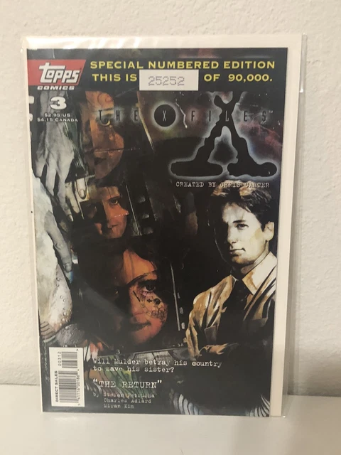 COMIC: MARCH 1995 THE X-FILES #3 Topps Comics special numbered edition 25252