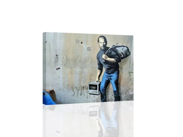 Steve Jobs - Bansky - CANVAS or PRINT WALL ART