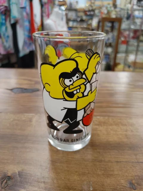 SIMON BAR SINISTER Character Glass, 1970s PEPSI COLLECTOR SERIES, 5" Tumbler