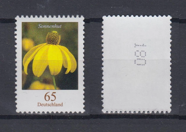 Bund 2524 RM mit gerader Nummer Blumen Sonnenhut 65 Cent postfrisch