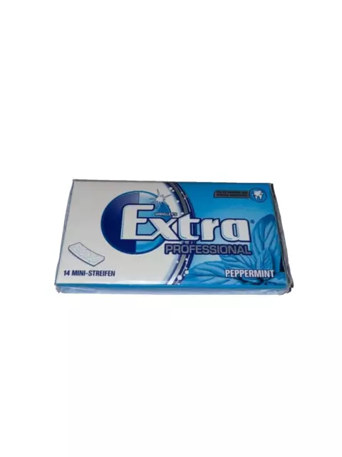 Extra Kaugummi Professional Peppermint 1 Packung (14 Mini Streifen)