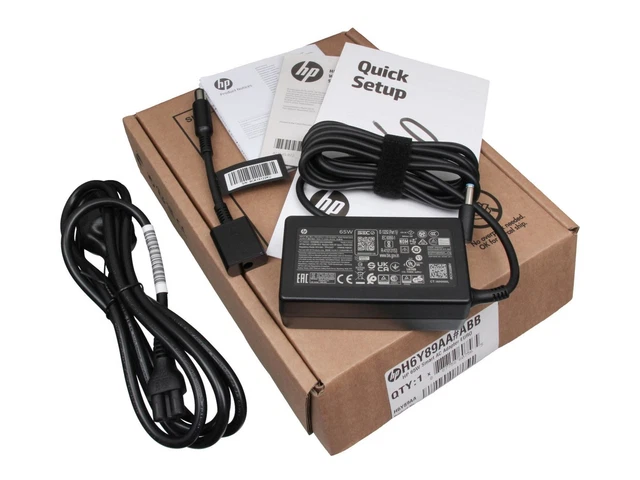 Chargeur HP Envy 14-u000 D'origine – 65W – 19,5V – Avec Adaptateur – Neuf