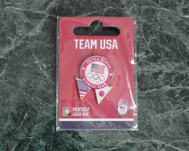 OFFICIAL SEALED RD Tokyo 2020 Olympic Games Team Usa Japan Dual Flags